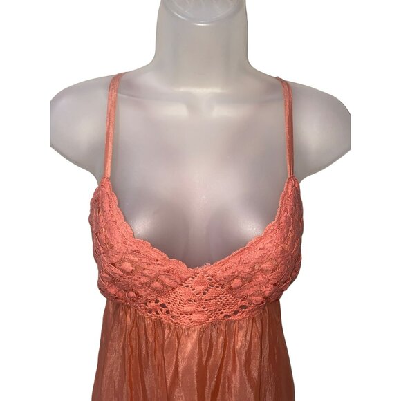 Trinity Coral Lace & Satin Sleeveless Midi Dress S - Picture 2 of 5